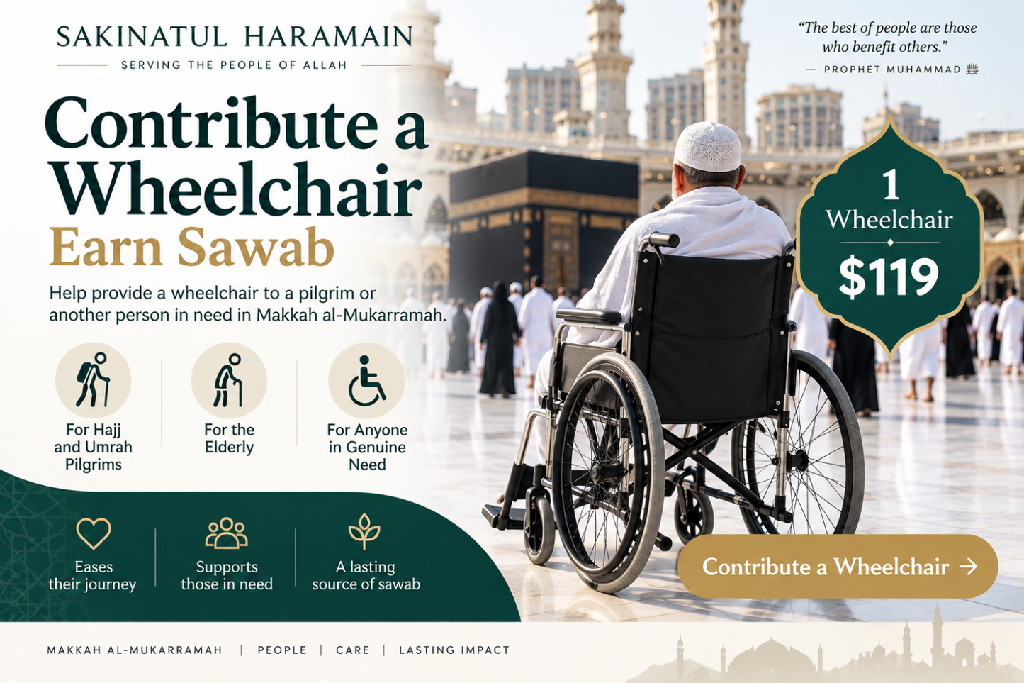 Wheelchair Distribution in Makkah al Mukarramah