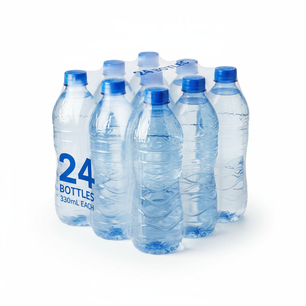 Package of water 24 bottles 330 ml